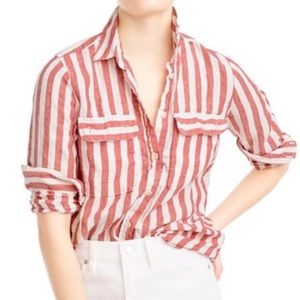 JCREW linen button down shirt